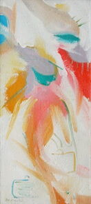 Montag 17.55 Uhr, oil on canvas, 60 x 26 cm