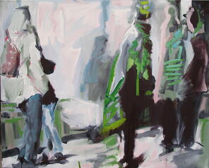 Linie 501, oil on canvas, 80 x 97 cm