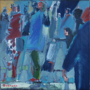 Luxemburg 2, oil on Canvas, 45 x 45 cm