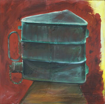 Stillleben mit Ölkanister