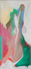 Montag 16.20 Uhr, oil on canvas, 60 x 26 cm