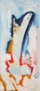 Montag 18.05 Uhr, oil on canvas, 60 x 26 cm