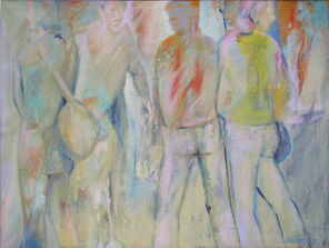 Gleis 47, oil on canvas, 120 x 160 cm