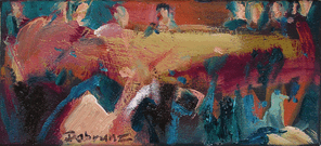 Helsinki 2, oil on Canvas, 16 x 36 cm