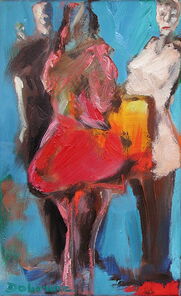 Linie 8.7, oil on canvas, 36 x 22 cm