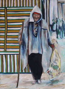 Ecke Frieden 6, oil on canvas, 190 x 140 cm