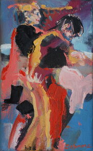 Linie 11.3, oil on canvas, 30 x 18 cm