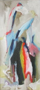 Montag 16.40 Uhr, oil on canvas, 60 x 26 cm