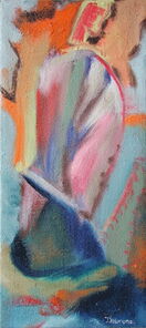 Montag 14.30 Uhr, oil on canvas, 60 x 26 cm