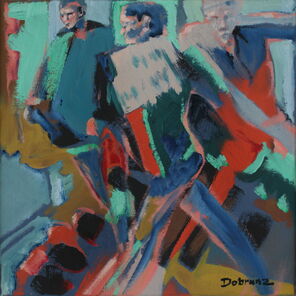 Luxemburg 1, oil on Canvas, 45 x 45 cm