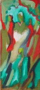 Montag 8.25 Uhr, oil on canvas, 60 x 26 cm