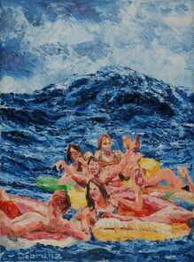 Wave 2, oil on canvas, 40 x 30 cm