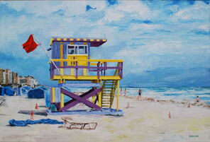 Bay Watch 2303, oil on canvas, 80 x 120 cm