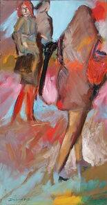 Berlin 3, oil on Canvas, 80 x 40 cm