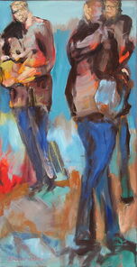 Berlin 4, oil on Canvas, 80 x 40 cm