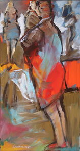 Köln 2, oil on canvas, 80 x 40 cm