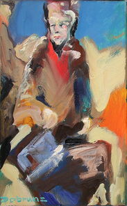 Linie 8.5, oil on canvas, 36 x 22 cm