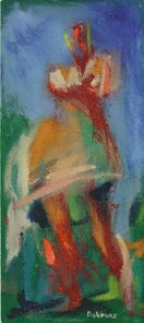 Montag 9.20 Uhr, oil on canvas, 60 x 26 cm