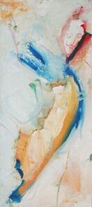 Montag 17.30 Uhr, oil on canvas, 60 x 26 cm