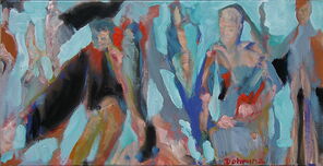 Venedig 4, oil on canvas, 40 x 80 cm