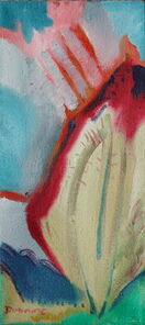 Montag 7.00 Uhr, oil on canvas, 60 x 26 cm