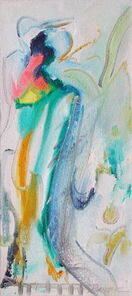 Montag 18.35 Uhr, oil on canvas, 60 x 26 cm