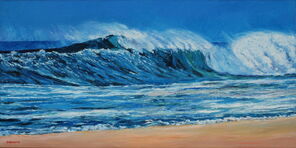 Pinksand 1, oil on canvas, 75 x 150 cm