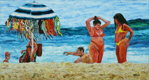 Copacabana 3, oil on canvas, 80 x 140 cm