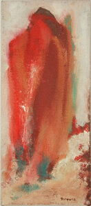 Montag 13.00 Uhr, oil on canvas, 60 x 26 cm