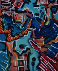 Ebene 6 Raum 4, oil on canvas, 152 x 124 cm