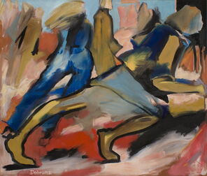 Gleis 30 Ost, oil on canvas, 170 x 200 cm