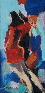 Linie 726.4, oil on canvas, 40 x 20 cm