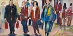 Bergamo 1, oil on Canvas, 40 x 80 cm