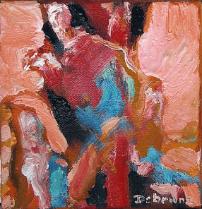 Linie 5.5, oil on canvas, 20 x 20 cm