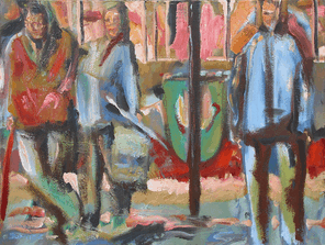 Ecke Pempelforter 3, oil on canvas, 60 x 80 cm