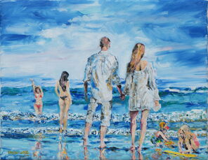 Weststrand 2, oil on canvas, 55 x 70 cm