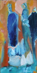 Buenos Aires 6, oil on Canvas, 55 x 28 cm