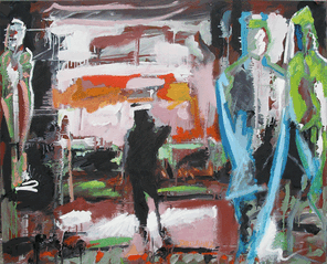 Ecke Gathe 1, oil on canvas, 80 x 97 cm