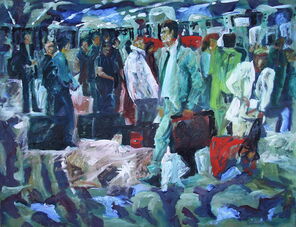 Mond 1, oil on Canvas, 135 x 165 cm