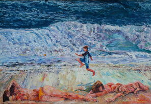 Palm Beach 1, oil on canvas, 75 x 110 cm