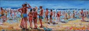 Copacabana 1, oil on canvas, 18 x 50 cm