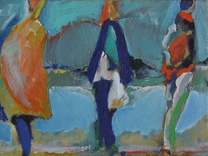 Ecke Pempelforter 8, oil on canvas, 37 x 50 cm