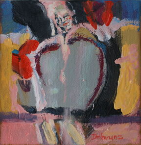 Linie 10.1, oil on canvas, 20 x 20 cm