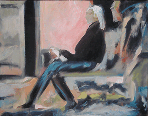 Linie 77, oil on canvas, 71 x 90 cm