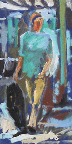 Hamburg 1, oil on Canvas, 80 x 40 cm