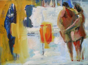 Linie 725, oil on canvas, 60 x 80 cm