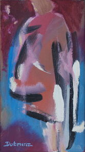 Linie 78.4, oil on canvas, 40 x 22 cm