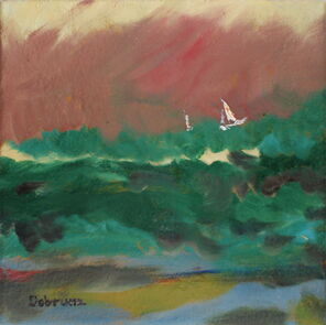 Sturm 1 rechts, oil on canvas, 35 x 35 cm