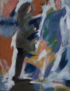 Ecke Karl Marx 2, oil on canvas, 90 x 70 cm