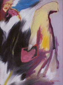 Linie 9.3, oil on canvas, 80 x 60 cm